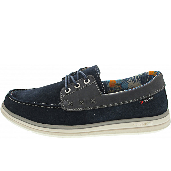 Rieker Slipper blau kombi