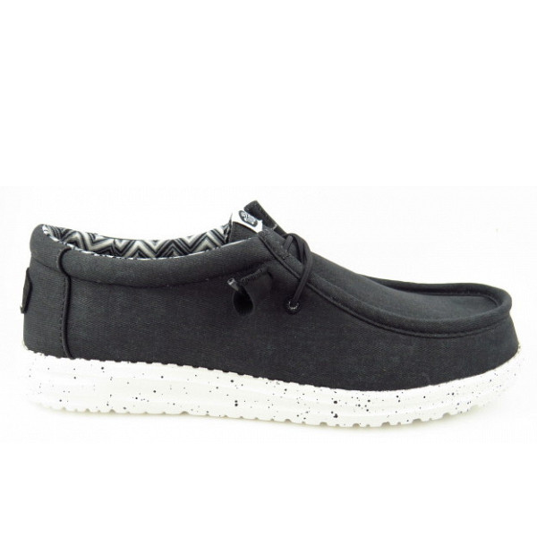 Hey Dude Wally Canvas black Leinenschuh black