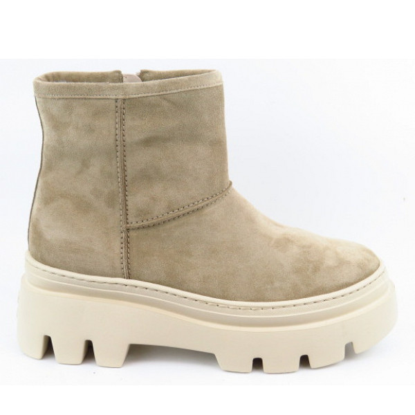 Paul Green Soft Suede grain Stiefelette Beige