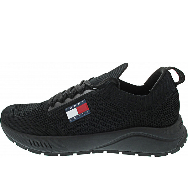 Tommy Jeans Runner Knitted Sneaker low black