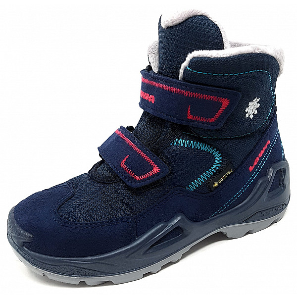 Lowa Milo GTX MID Wanderstiefel navy-magenta