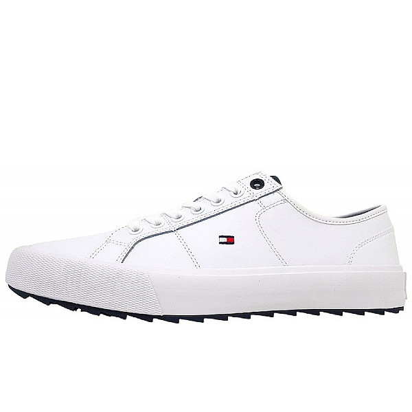 Tommy Hilfiger Core Vulc Cleated LTH Schnürer YBS White