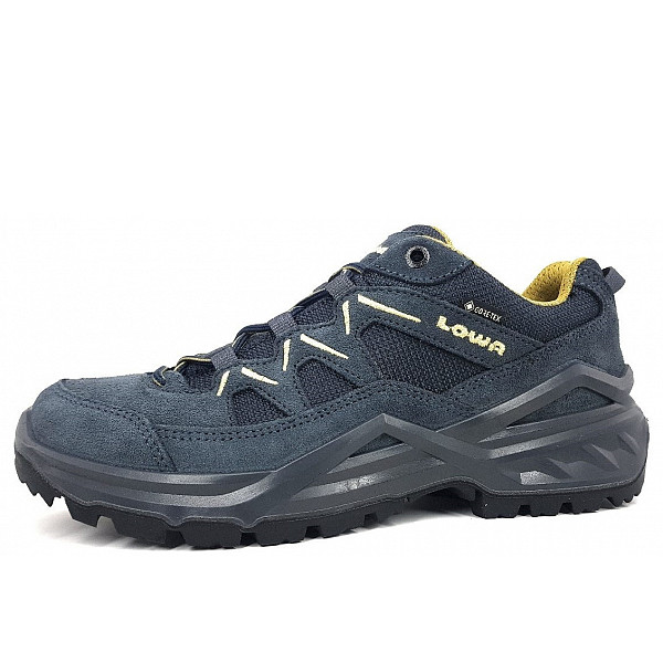 Lowa Sirkos Evo GTX Low Wanderschuh 9785 Blau Senf