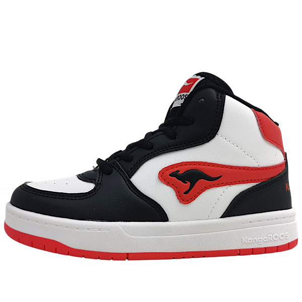 KangaRoos K-CP Deck Mid RV Schnürstiefel black/red 5053