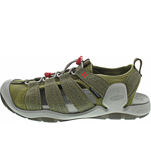 KEEN CNX II M Sandale olive drab/red carpet