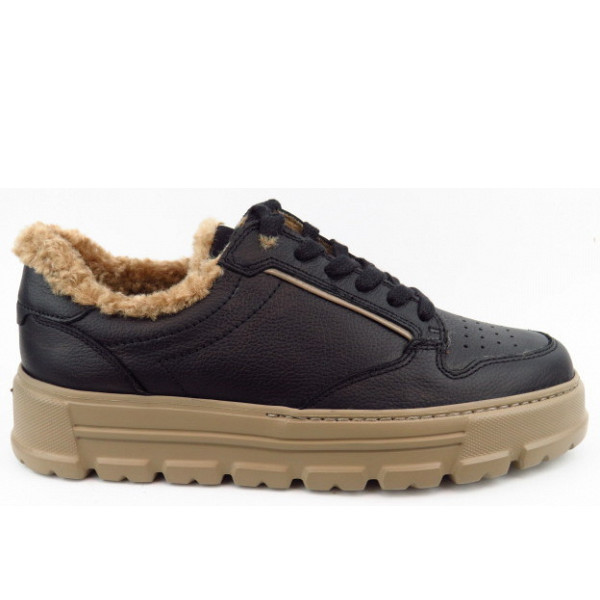 Paul Green Calf Warmfutter Sneaker low Schwarz