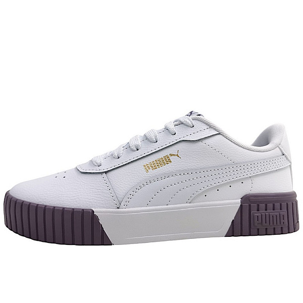 Puma Carina 2.0 sportlicher Schnürer 029- White-Pale-Gold