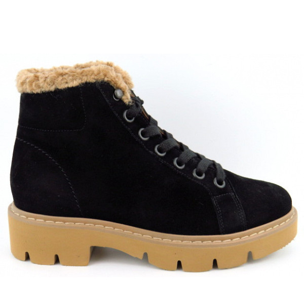 Paul Green Soft Suede black Stiefelette Schwarz