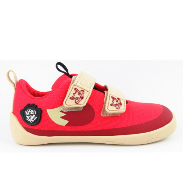 Affenzahn Cotton Lucky Fox Klettschuh red