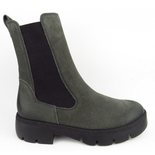 Paul Green Grained Nubuk iron Chelsea Boot Grau