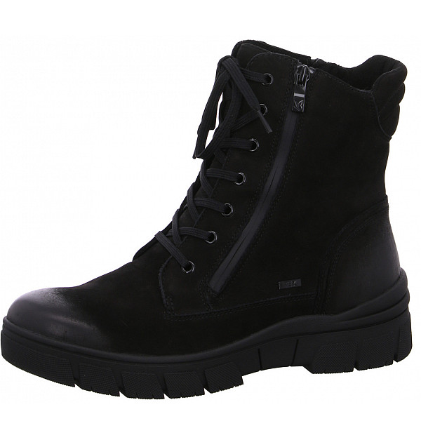 Caprice Schnürstiefel 008 BLACK NUBUC