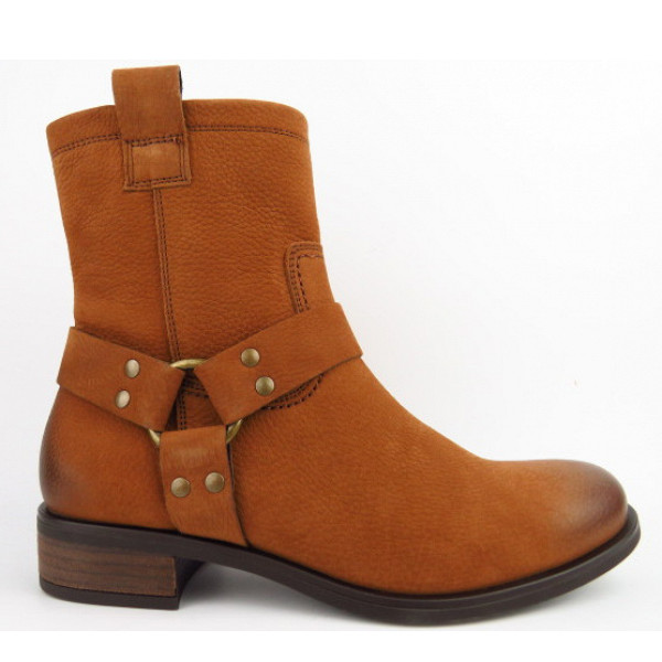 Paul Green Grained Nubuk toffee Stiefelette mittelbraun