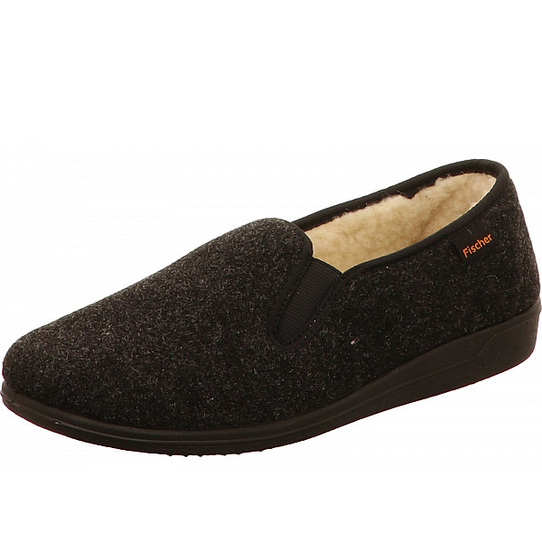Fischer Markenschuhe Hausschuhe anthrazit