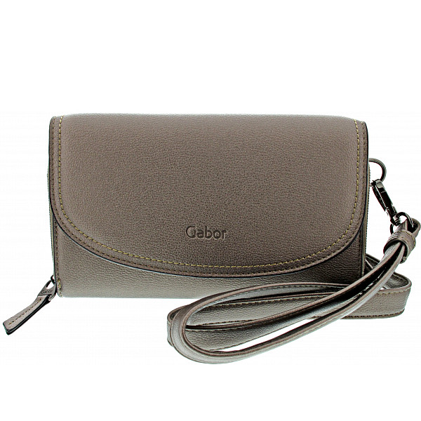 Gabor Sadi, Log Zip Wallet XL Tasche metallic taupe