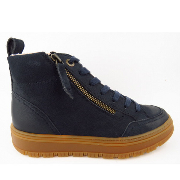 Paul Green Sportnubuk space ZIP Sneaker high Blau