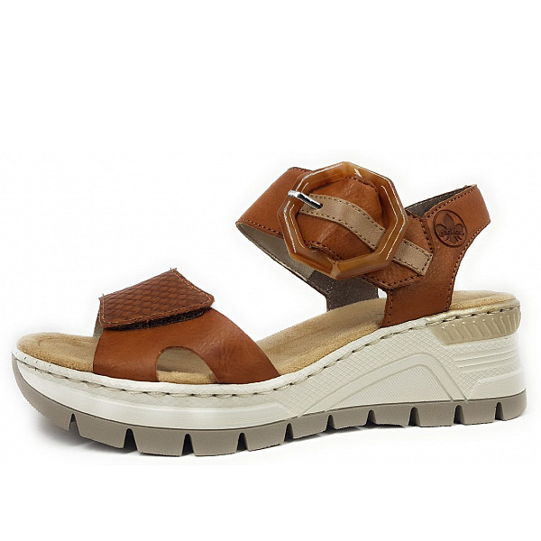 Rieker Sandale cayenne/beige