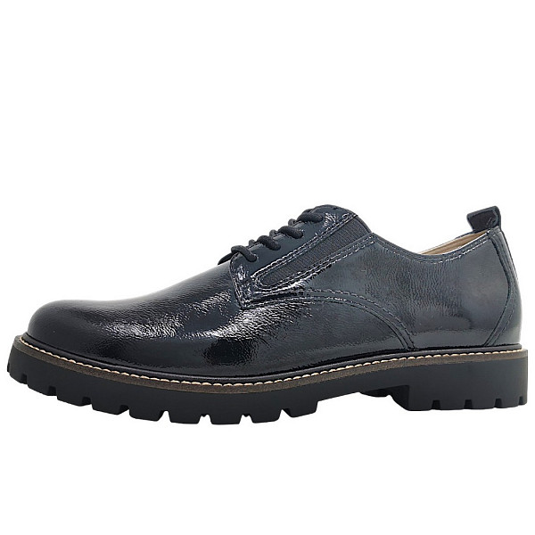 Caprice elegante Schnürer black naplack 017