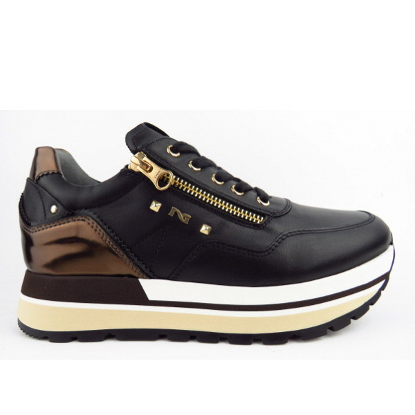 Nero Giardini Guanto Nero ZIP Sneaker low schwarz gold