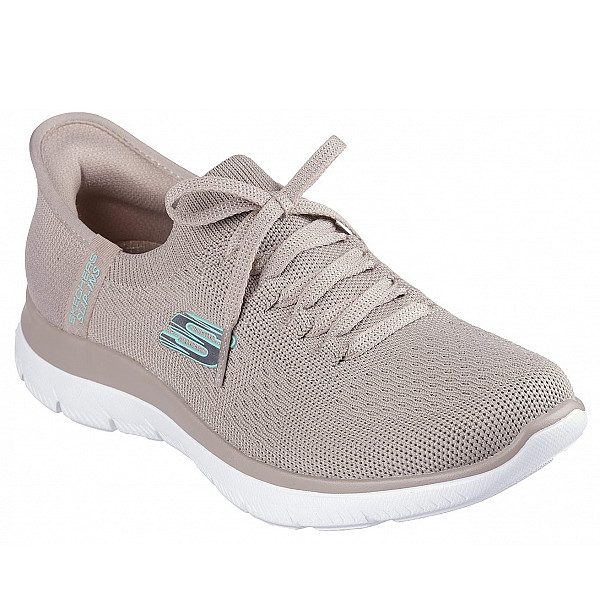 Skechers Slip In Schnürer taupe