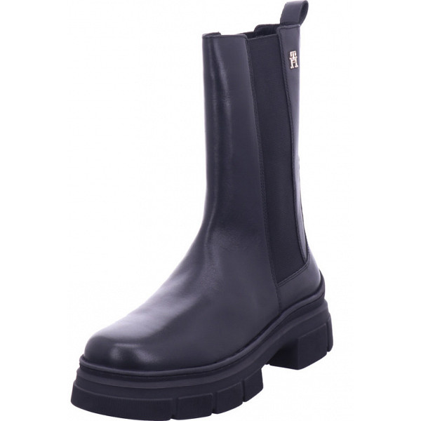 Tommy Hilfiger essential leather chelsea boot Stiefel schwarz