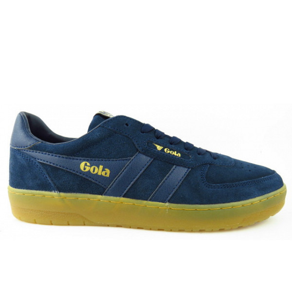 Gola Hawk Suede 86 sportlicher Schnürer navy gum