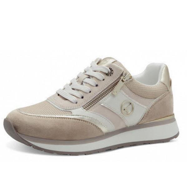 Tamaris schn?rermodel 2373943 Sneaker beige-kombiniert