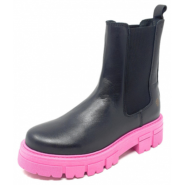 Apple of Eden CONNY 1.1 Chelsea Boot black fuchsia
