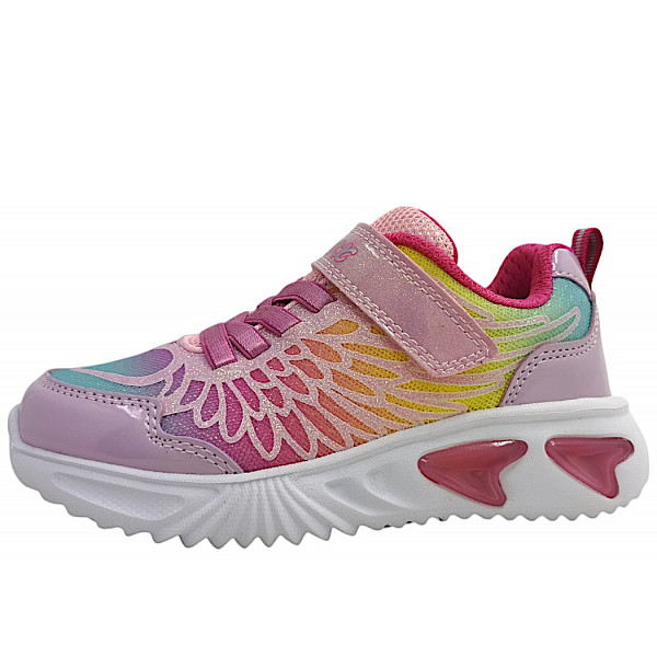 Geox J Assis Klettschuh C8206 pink/multi