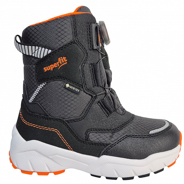 Superfit Stiefelette Synthetik/Textil Stiefel 0010 SCHWARZ/ORANGE