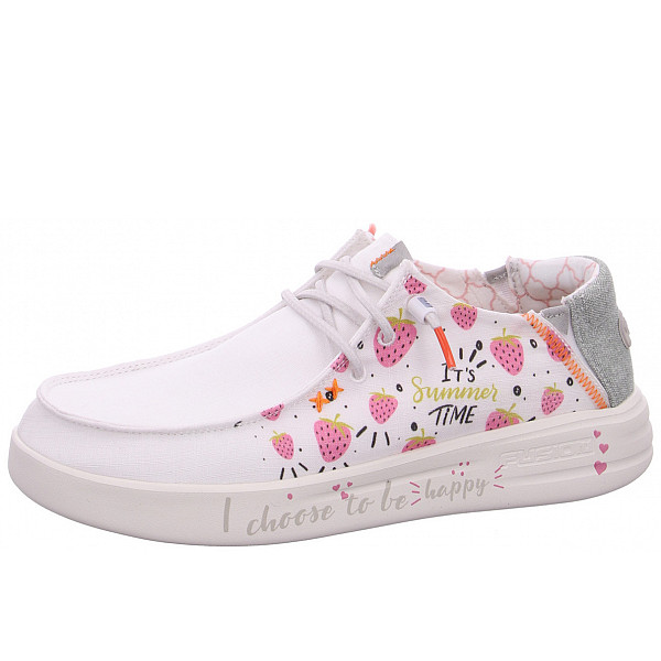 Fusion Slipper print white happy