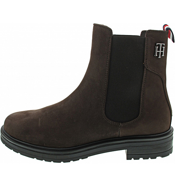 Tommy Hilfiger TH Stud Flat Boot Chelsea-Boot cocoa