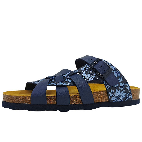 Dr. Brinkmann Oliva Hausschuh blau 05