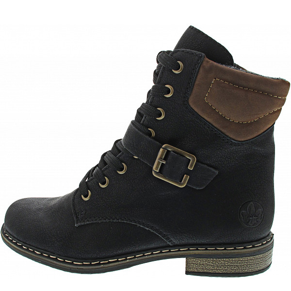 Rieker Schnürstiefel schwarz-sherry