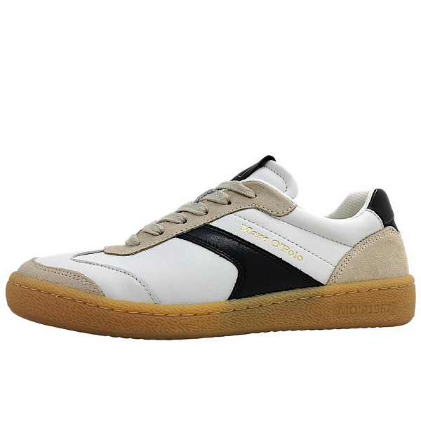Marc O'Polo Sneaker sportlicher Schnürer white/black 127