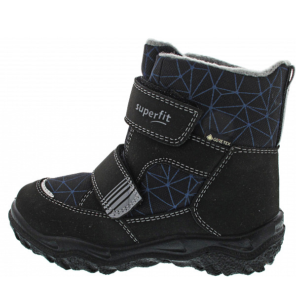 Superfit Husky1 Klettstiefel schwarz-hellgrau