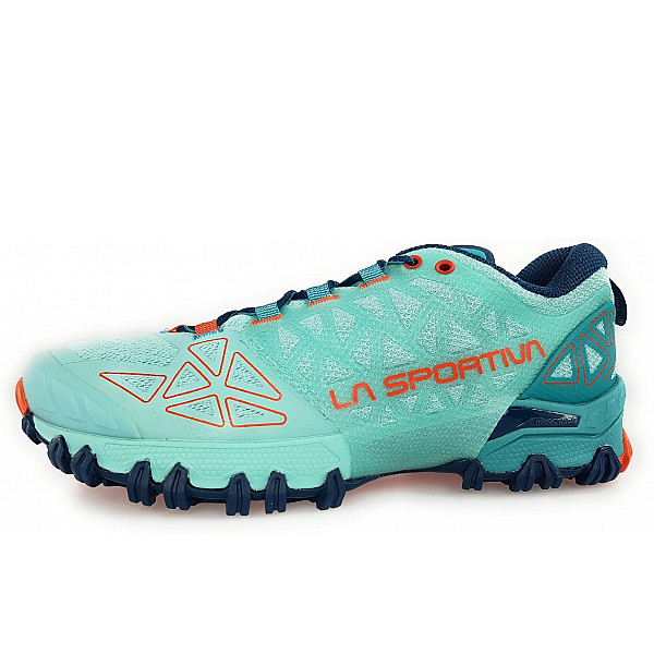 La Sportiva Bushido II W'S Wanderschuh Lagoon/ Cherry Tomato