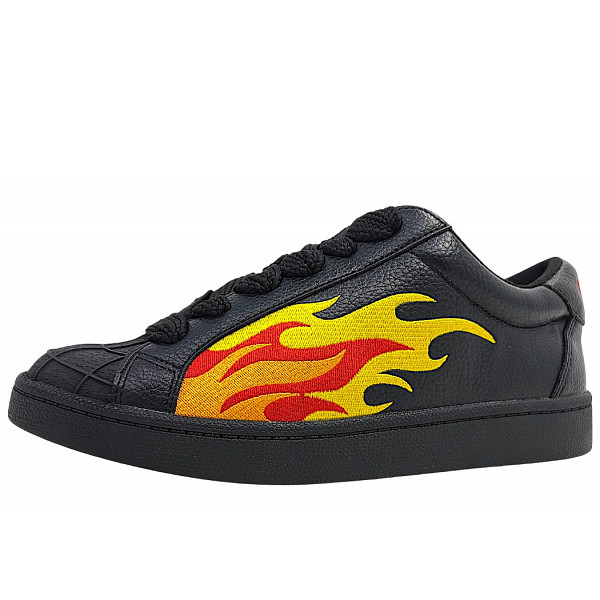 Buffalo Liberty sportlicher Schnürer black/orange