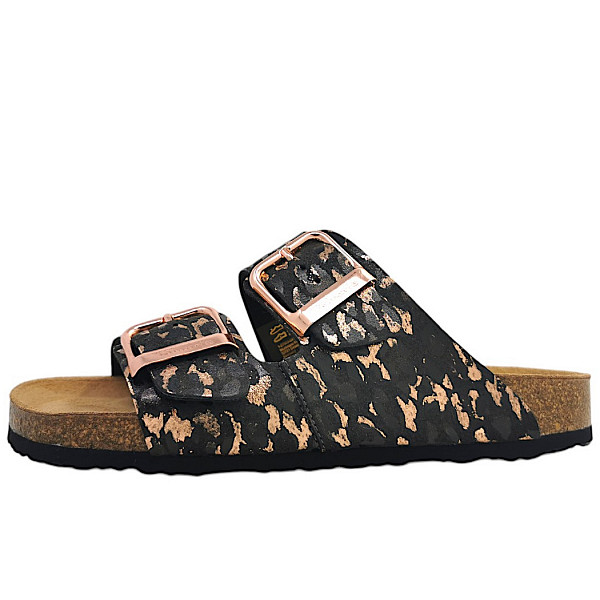 Tamaris Pantolette black/leo 090