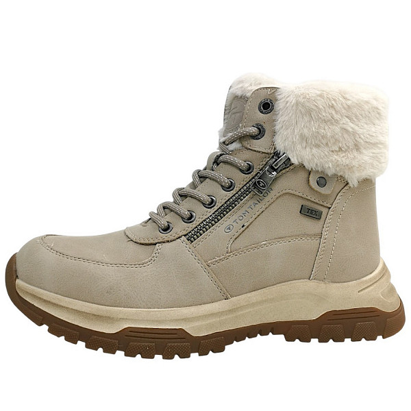 Tom Tailor Schnürstiefel cream