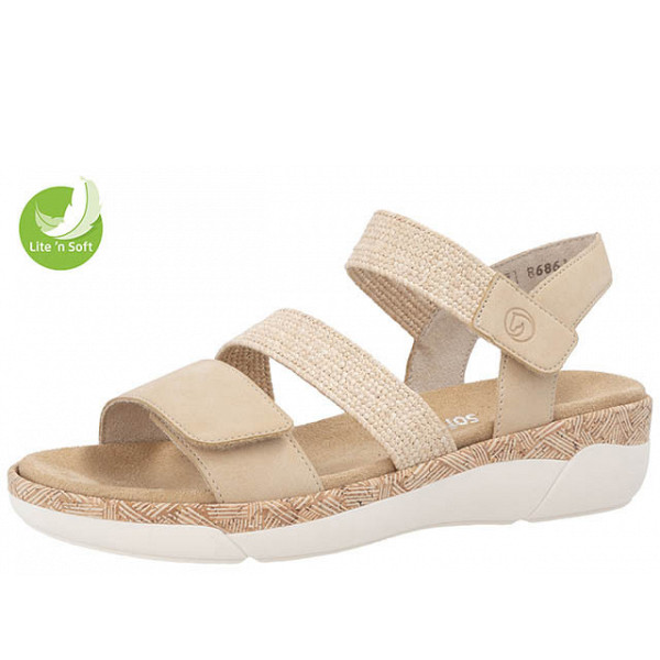 Remonte bequeme Sandale beige