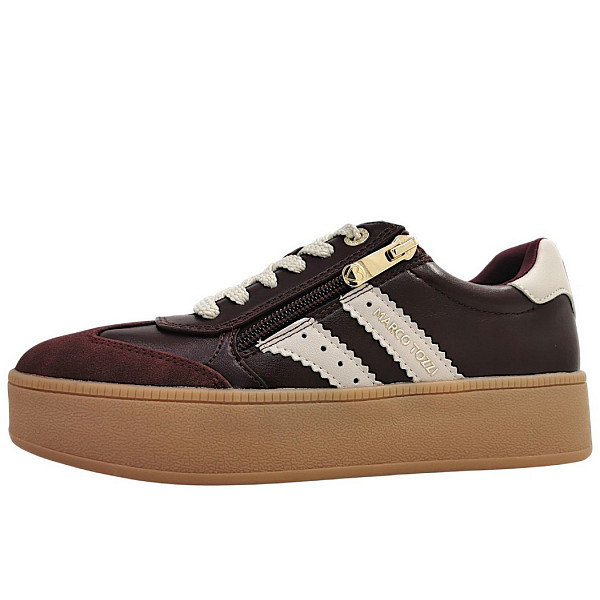 Marco Tozzi sportlicher Schnürer bordeaux comb 550