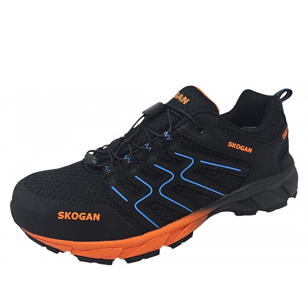 Skogan SKO Runner Wanderschuh black orange