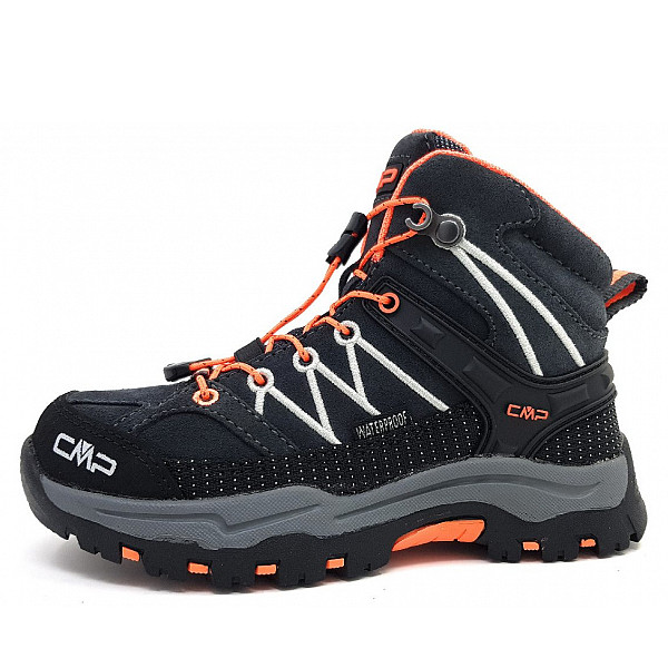 CMP Ki. Trekking Rig. Waterpr Schnürstiefel Antrazit/Orange 47UG