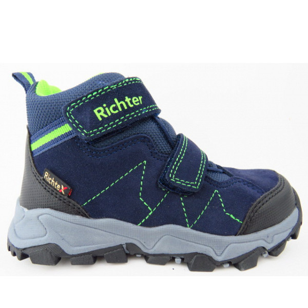 Richter Velour atlantic TEX Klett Klettschuh 7202 ATLANTIC/BLACK/APPLE