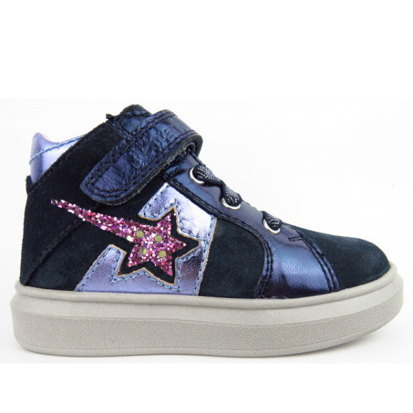 Richter Velour Sneaker high MARINE/OCEA/AME/VIOL