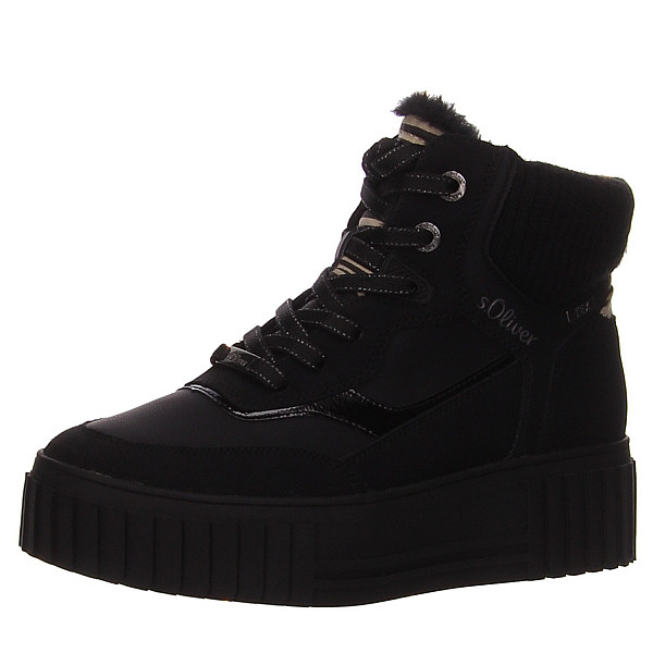 s.Oliver stiefel Stiefelette schwarz kombi.