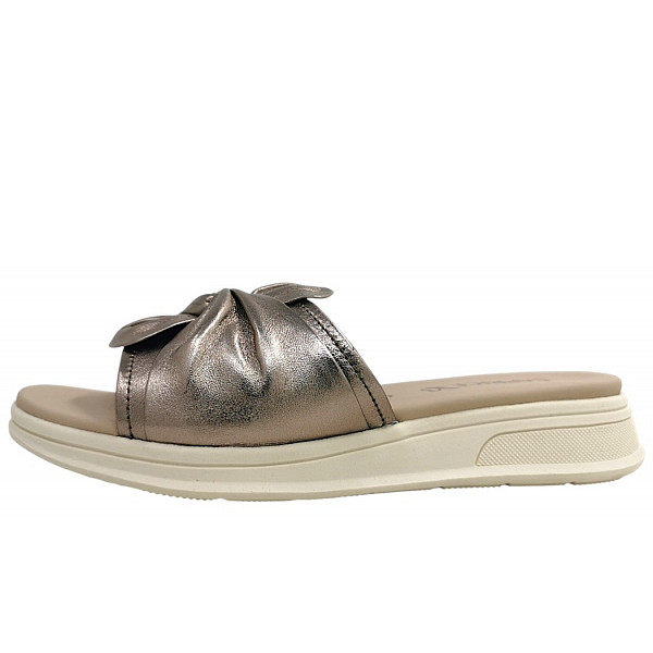 Caprice Pantolette brown metallic 398