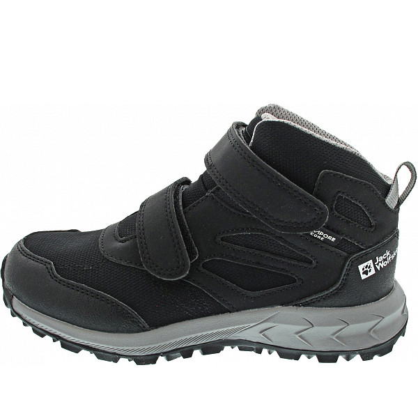 Jack Wolfskin Woodland Texapore Mid VC Klettstiefel black-grey