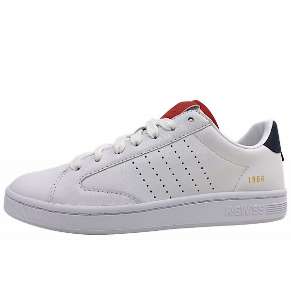 K-Swiss LOZAN KLUB sportlicher Schnürer White/Samba/Peacot