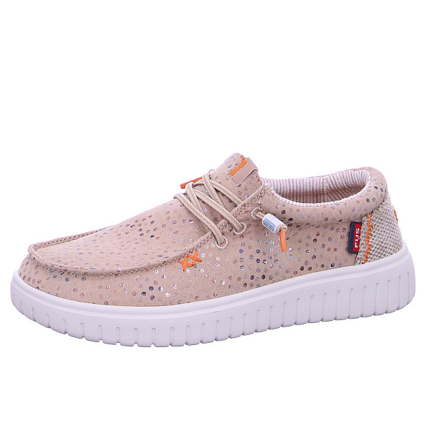 Fusion Leinenschuh rainbow dots